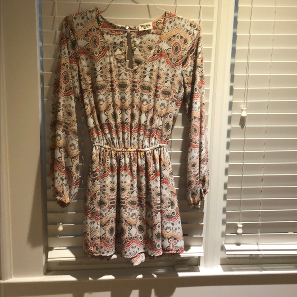 Show Me Your Mumu Dress - Peach, Gray, Orange